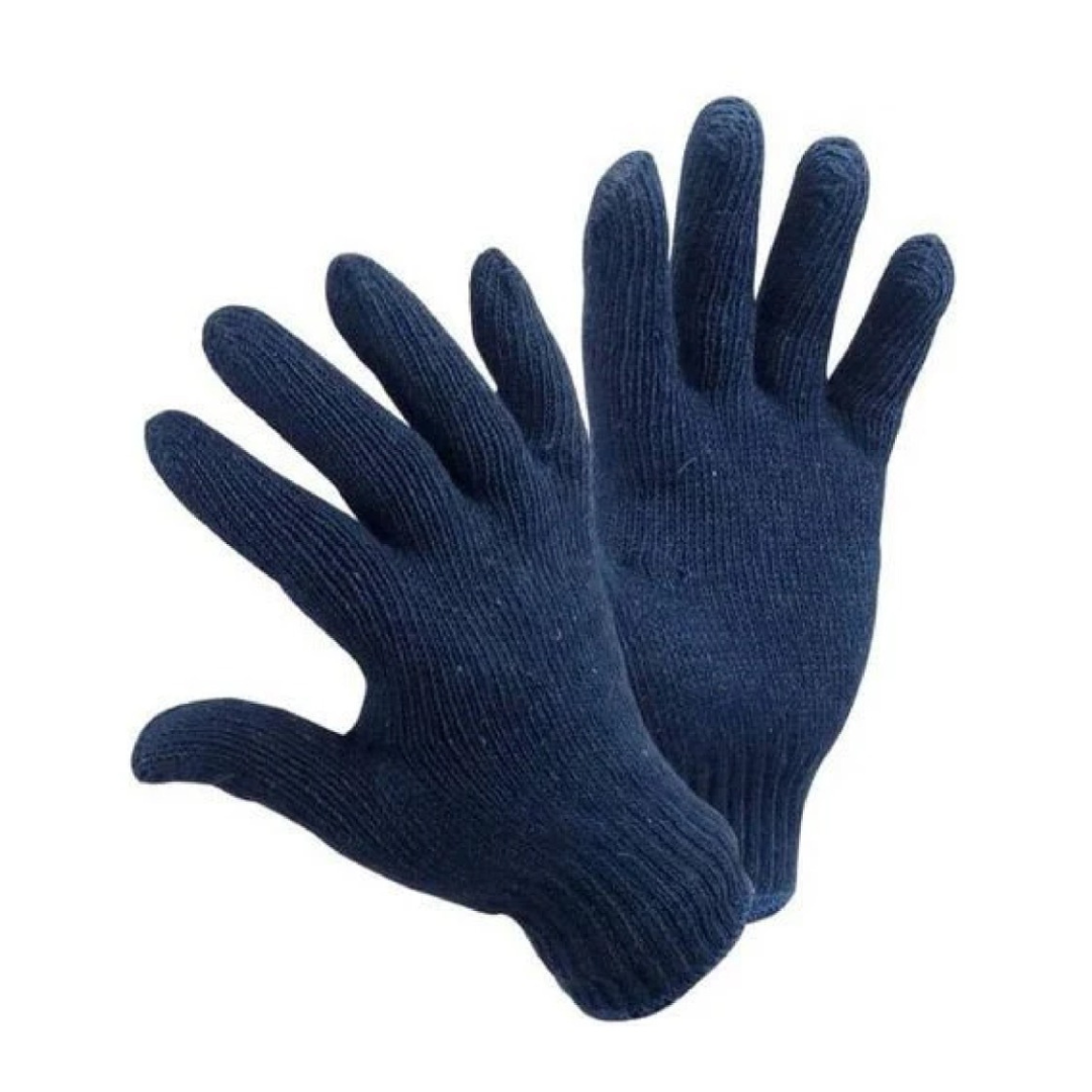 Cotton and Synthetic Gloves Navy Blue